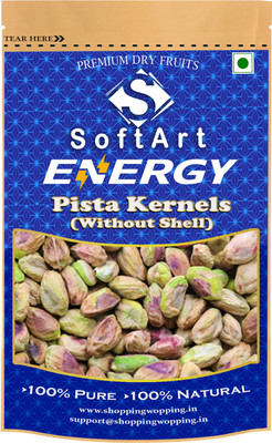 Soft Art Energy Pista Kernels Without Shell Vaccum Pack Pistachios(1 x 250 g)
