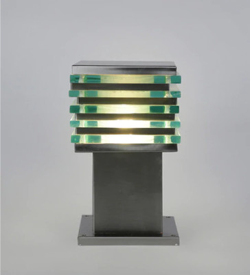 PR Prashant pr_iceqube_P04 Gate Light Outdoor Lamp(Black)