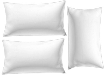 Changers Polyester Fibre Solid Sleeping Pillow Pack of 3(White)