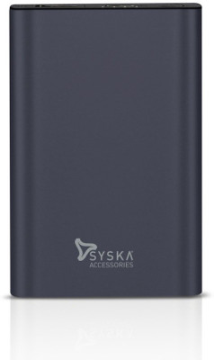 Syska 5000 mAh Power Bank (Blue, Lithium Polymer)