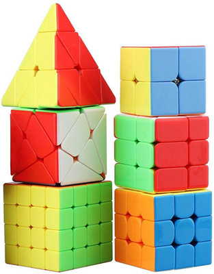 Authfort Educational Speed Puzzle Magic cube set(6 Pieces)