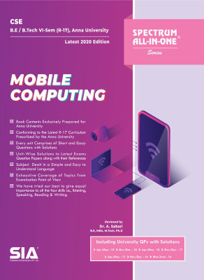 Mobile Computing, B.E/B.Tech VI-Semester (R-17) (Anna University) Computer Science And Engineering (CSE), Latest 2020 Edition(Paperback, Dr. A. Sabari)