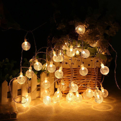 PragAart 20 LEDs 3.99 m Yellow Steady Ball Rice Lights(Pack of 1)