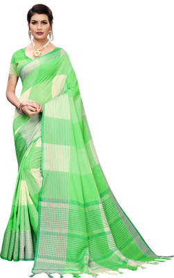 Gugaliya Solid/Plain Daily Wear Cotton Silk Saree(Multicolor)