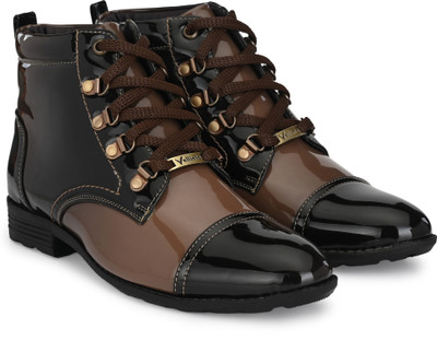 Vellinto Boots For Men(Brown , 9)