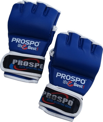 PROSPO GLOVES BLUE - WITH THUMB Boxing Gloves(Blue)