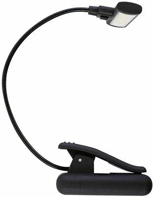 EBOFAB Plastic Led Book Lights Sturdy Adjustable Reading Lamp Table Lamp(7 cm, Black)