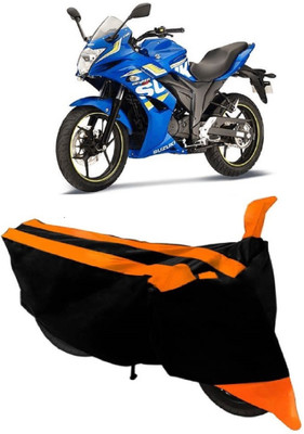 AutoKick Two Wheeler Cover for Suzuki(Gixxer SF, Orange)