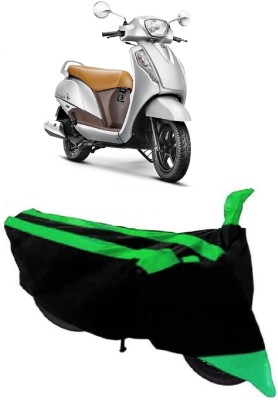 AutoKick Two Wheeler Cover for Suzuki(Access SE, Green)