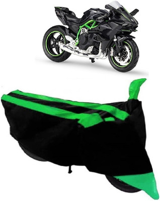 AutoKick Two Wheeler Cover for Kawasaki(Ninja, Green)