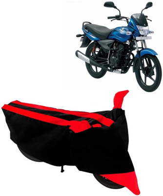 AutoRock Two Wheeler Cover for Bajaj(Platina 100 DTS-i, Red)