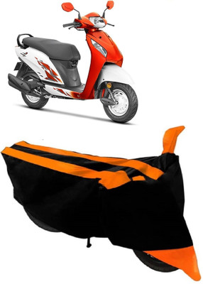 Elegance Two Wheeler Cover for Honda(Activa i, Orange)
