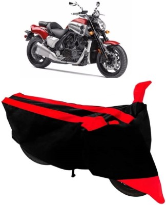 AutoKick Two Wheeler Cover for Yamaha(VMAX, Red)