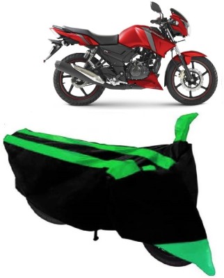 AutoRash Waterproof Two Wheeler Cover for TVS(Apache RTR 160, Green)