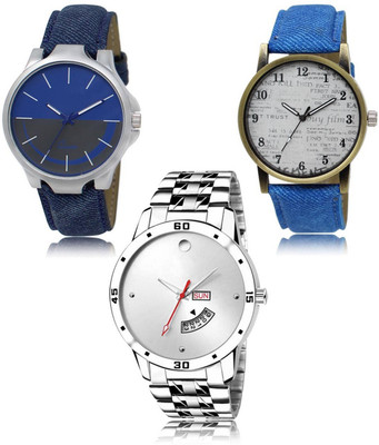 SWIFFIN New latest Designer Combo of 3 Analog Watch  - For Men