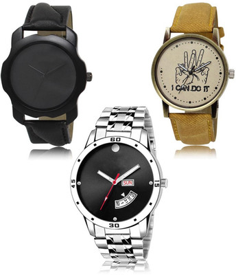 SWIFFIN New latest Designer Combo of 3 Analog Watch  - For Men