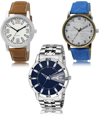 FERRIZZO New latest Designer Combo of 3 Analog Watch  - For Men