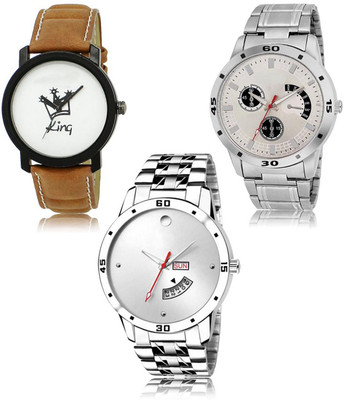 SWIFFIN New latest Designer Combo of 3 Analog Watch  - For Men