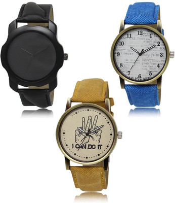 FERRIZZO New latest Designer Combo of 3 Analog Watch  - For Men