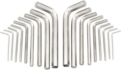 Inditrust 18 Pieces Hex Allen Key Wrench L Shape Repair Tool Set Allen Key Set