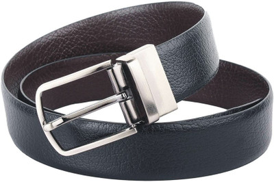 Komto Men Formal Brown Genuine Leather Reversible Belt