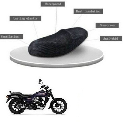 Fatehi cool-a+-mesh-051 Single Bike Seat Cover For Bajaj Crux