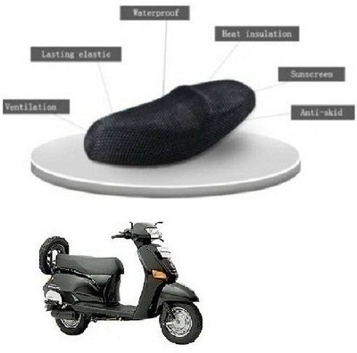 Fatehi cool-a+-mesh-078 Single Bike Seat Cover For Honda HF Dawn