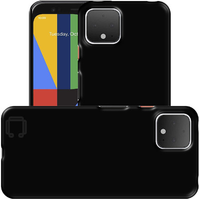 CASE CREATION Back Cover for Google Pixel 4 XL 2019 Case Matte Rubberised Finish Hard Back Cover 360 Protection(Black, Grip Case, Pack of: 1)