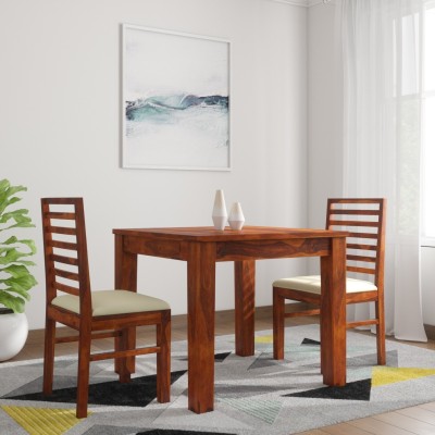 TRUE FURNITURE Sheesham Wood Solid Wood 2 Seater Dining Set (Finish Color - Honey) Solid Wood 2 Seater Dining Set(Finish Color -Honey, DIY(Do-It-Yourself))