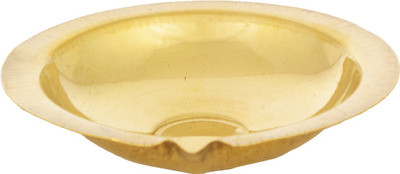 Kanpra Deepam Diya for Pooja/Prayer (Pack of 1) Brass Table Diya(Height: 1 inch)
