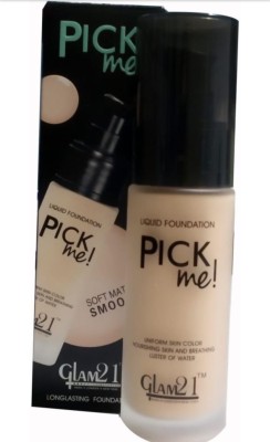 Glam21 Pick ME Soft Matte + Poreless Liquid Foundation (ivory, 40 g) Foundation(ivory, 40 ml)