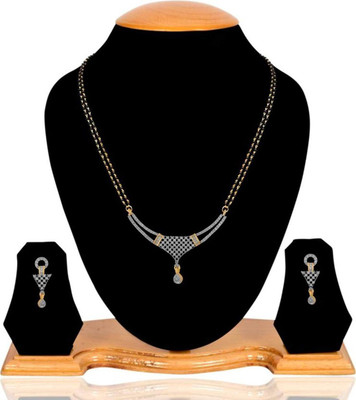 Embroco Alloy Gold-plated White Jewellery Set(Pack of 1)