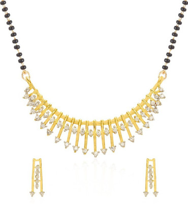 JDX Alloy Gold-plated Gold Jewellery Set(Pack of 1)