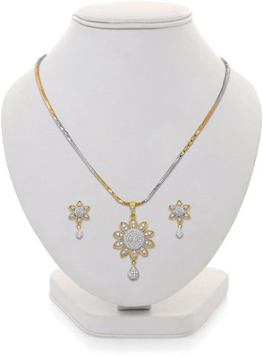 JSD Metal Gold-plated Gold Jewellery Set(Pack of 1)