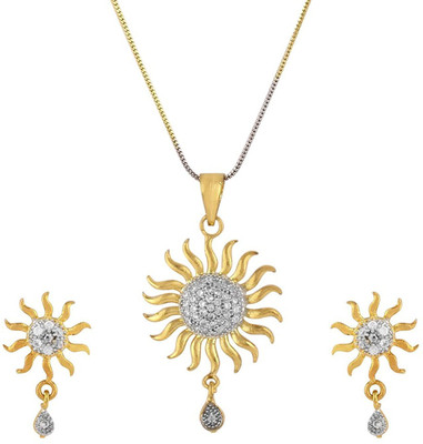 JSD Metal Gold-plated Gold Jewellery Set(Pack of 1)