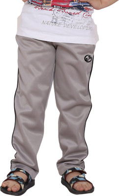SHELLOCKS Track Pant For Boys(Grey, Pack of 1)