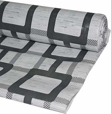 H K TRADERs Rectangular Pack of 1 Table Placemat(Grey, Black, Polyester)