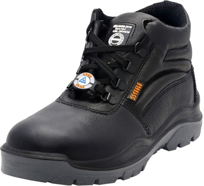 Acme Steel Toe Leather Safety Shoe(Black, S1, Size 8)