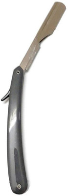 k3s Handpicked Classic Professional Barber's Design Plastic Handle Straight Edge Easy to Use Folding Razor, Men