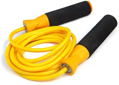 A.K Jumping Rope With foam Handle For Exercise Speed Ball Bearing Skipping Rope(Yellow, Length: 259 cm)