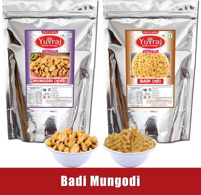 Yuvraj Food Product Badi| moong vadi and mangori | mangodi Bikaneri Hand made HIng wadian Both combo pack 2 (400 gm x 2 )(2 x 400 g)