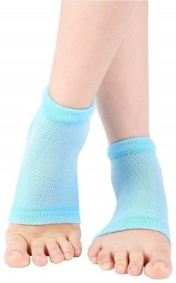 Fitaza Moisturizing Gel Heel Socks for Dry Hard Crack & Pain Relief with Open Toe Heel Support(Multicolor)