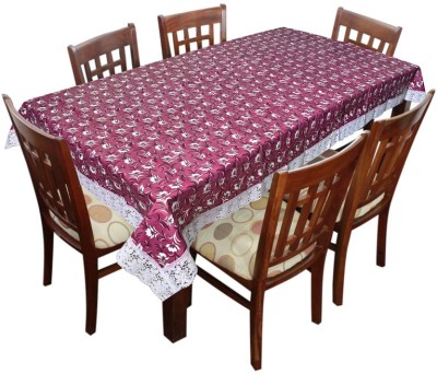 LooMantha Printed 6 Seater Table Cover(Multicolor, PVC (Polyvinyl Chloride))