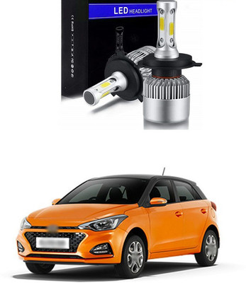 PRTEK LED Headlight Bulbs Conversion Kit, COB High Low Beam Headlamp, Dual Beam Head Light A18 Fog Lamp Car LED for Hyundai (12 V, 30 W)(Elite i20, Pack of 2)