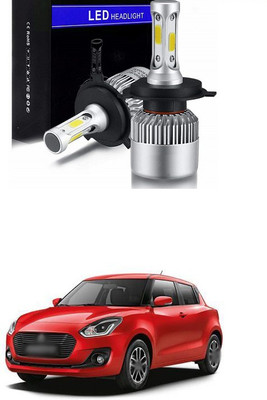 PRTEK LED Headlight Bulbs Conversion Kit, COB High Low Beam Headlamp, Dual Beam Head Light A142 Fog Lamp Car LED for Maruti Suzuki (12 V, 30 W)(Swift, Pack of 2)