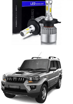PRTEK LED Headlight Bulbs Conversion Kit, COB High Low Beam Headlamp, Dual Beam Head Light A111 Fog Lamp Car LED for Mahindra (12 V, 30 W)(Scorpio, Pack of 2)