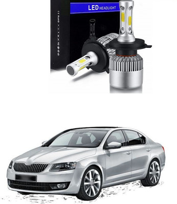 PRTEK LED Headlight Bulbs Conversion Kit, COB High Low Beam Headlamp, Dual Beam Head Light A203 Fog Lamp Car LED for Skoda (12 V, 30 W)(Octavia, Pack of 2)