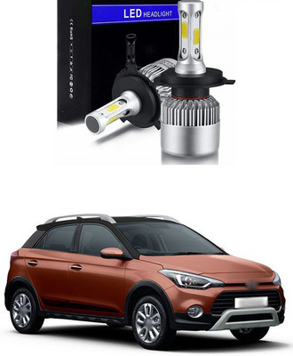 PRTEK LED Headlight Bulbs Conversion Kit, COB High Low Beam Headlamp, Dual Beam Head Light A83 Fog Lamp Car LED for Hyundai (12 V, 30 W)(Elite i20, Pack of 2)