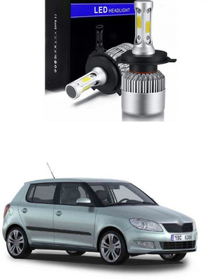 PRTEK LED Headlight Bulbs Conversion Kit, COB High Low Beam Headlamp, Dual Beam Head Light A200 Fog Lamp Car LED for Skoda (12 V, 30 W)(Fabia, Pack of 2)
