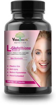 VEDA MAXX L- Glutathione for glow skin Pack of 1(60 Tablets)